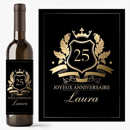 Vin personnalisé avec un message - Royalty