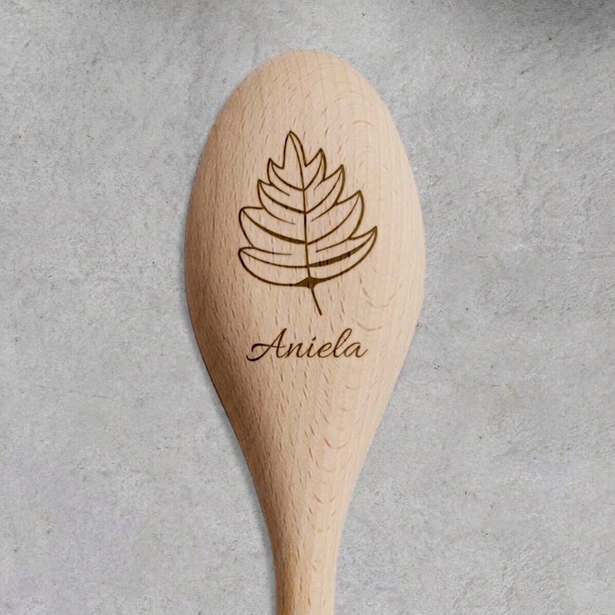 Cuillère en bois personnalisée - Saveurs d