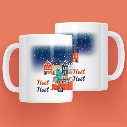 Tasse personnalisée avec inscription - Christmas Night
