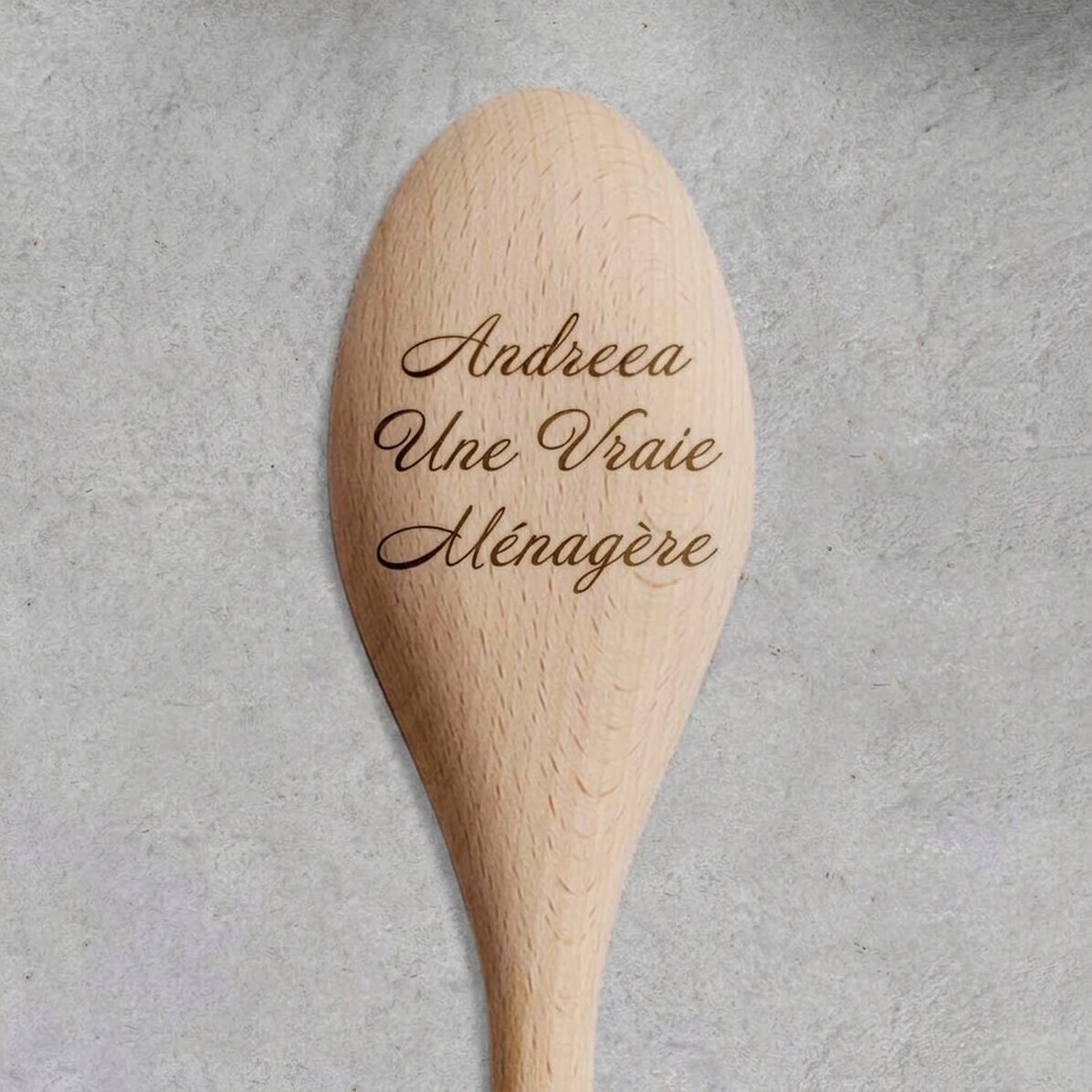 Cuillère en bois personnalisée - La vraie maîtresse de maison