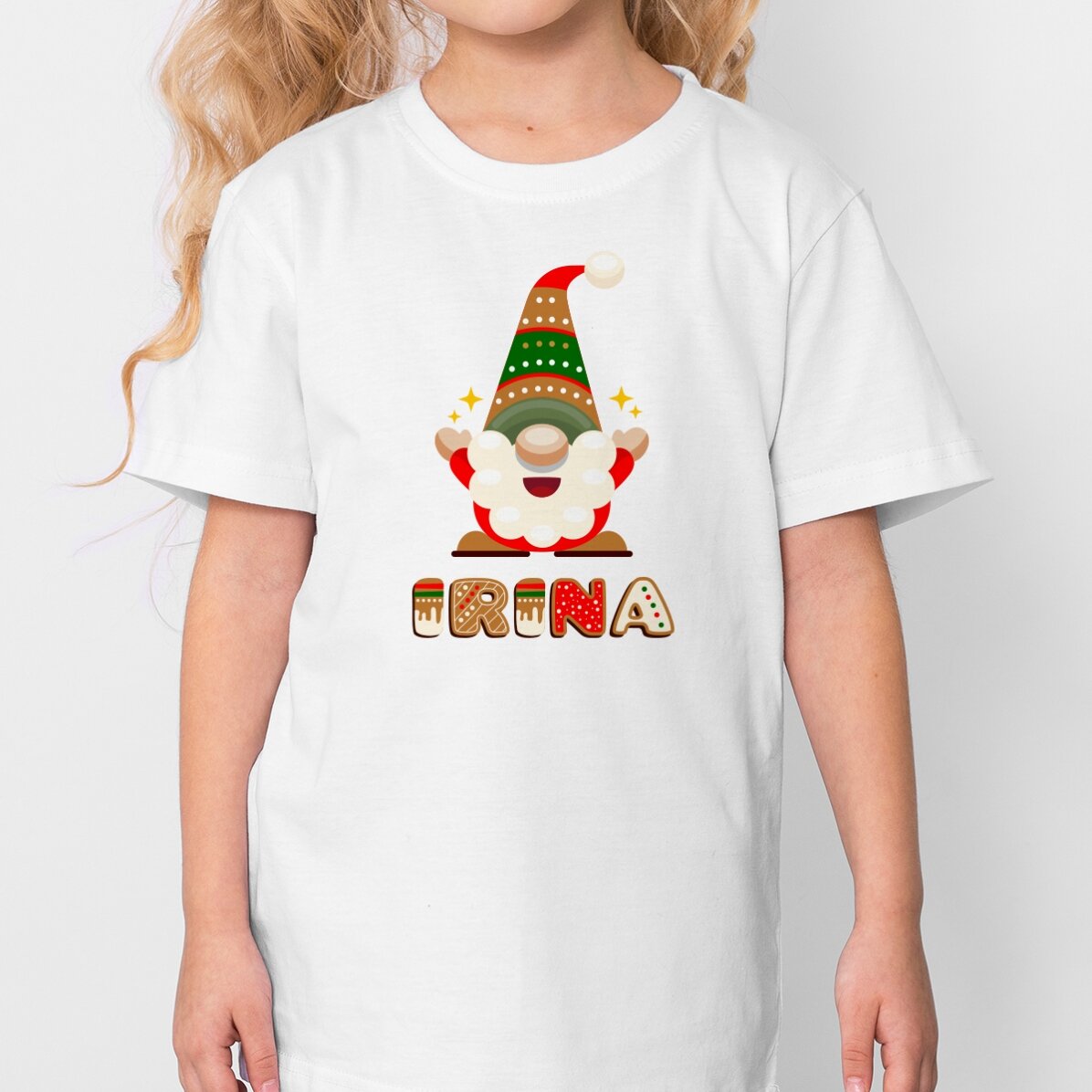 T-shirt en coton pour enfants, personnalisé avec un prénom