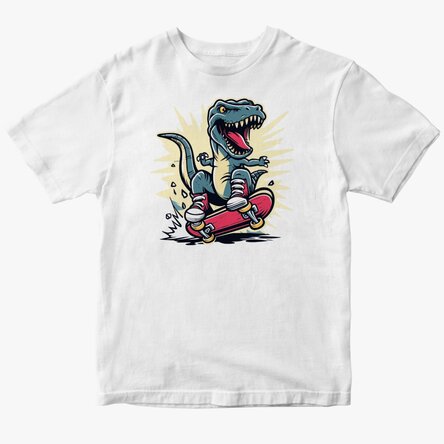 T-shirt en coton personnalisé pour enfants - T-rex