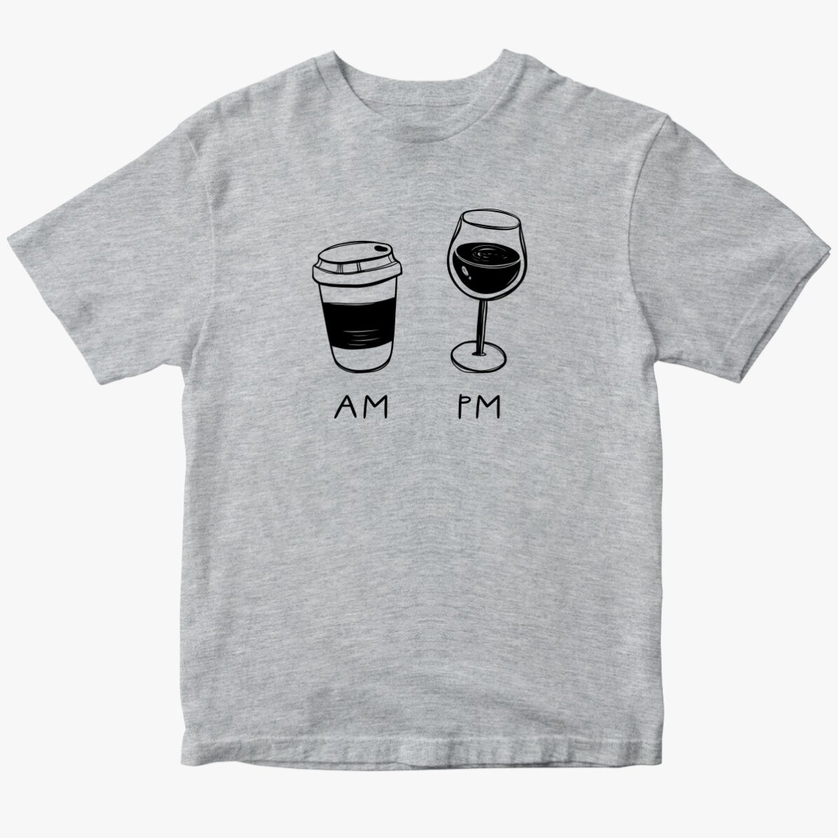 T-shirt en coton personnalisé - AM/PM