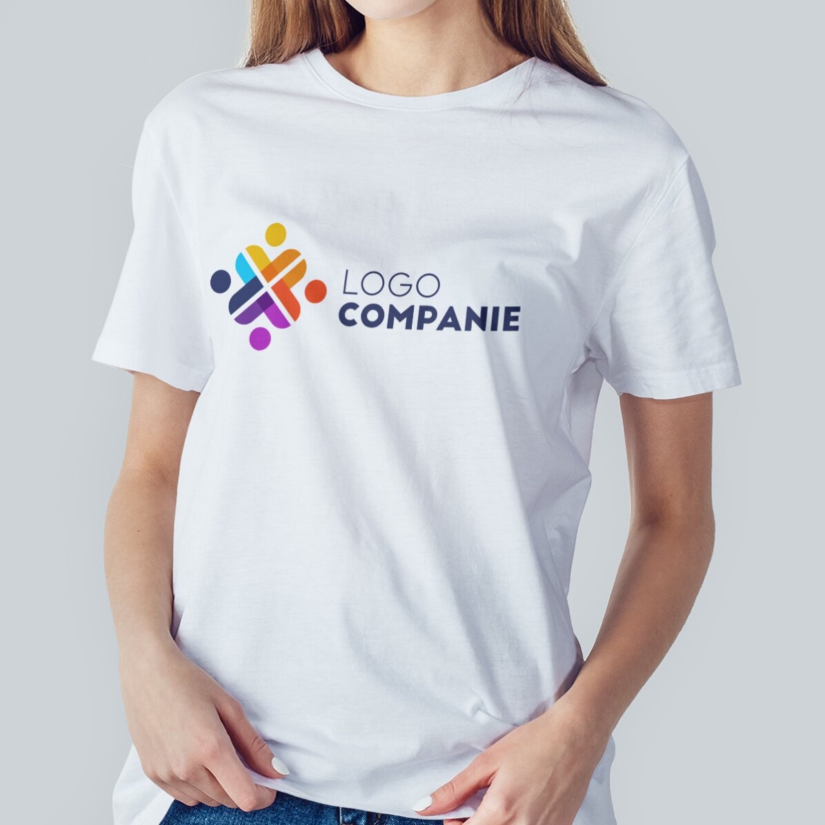 T-shirt en coton personnalisé avec un logo « landscape »