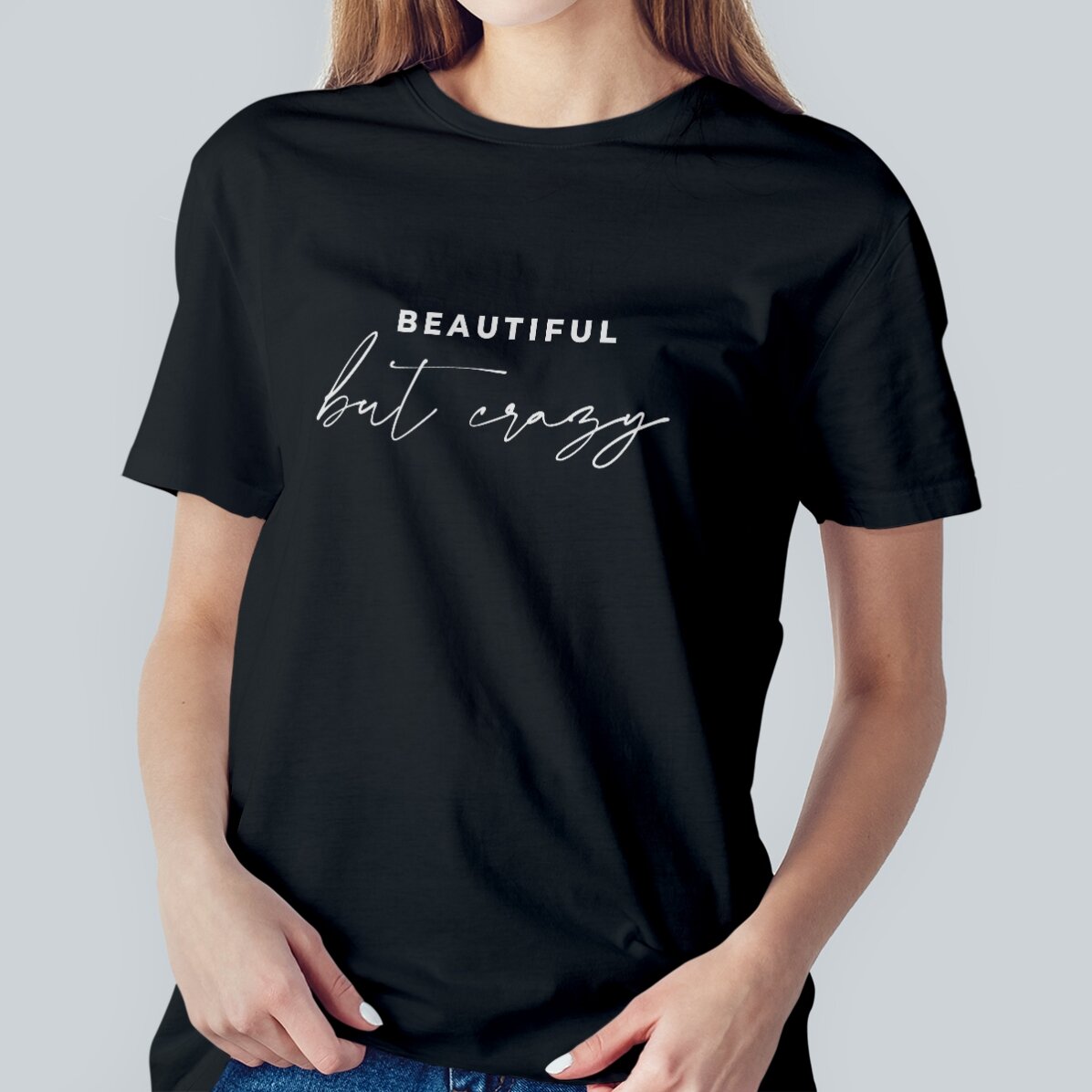 T-shirt en coton personnalisé avec un message amusant