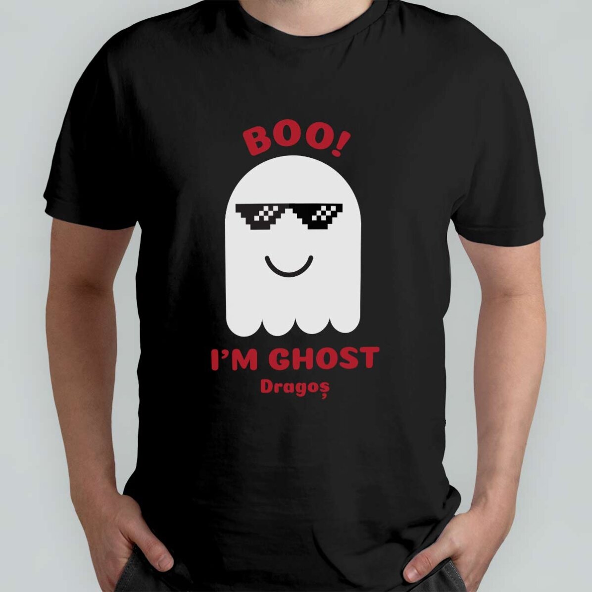 T-shirt en coton personnalisé avec un message - Fantoma