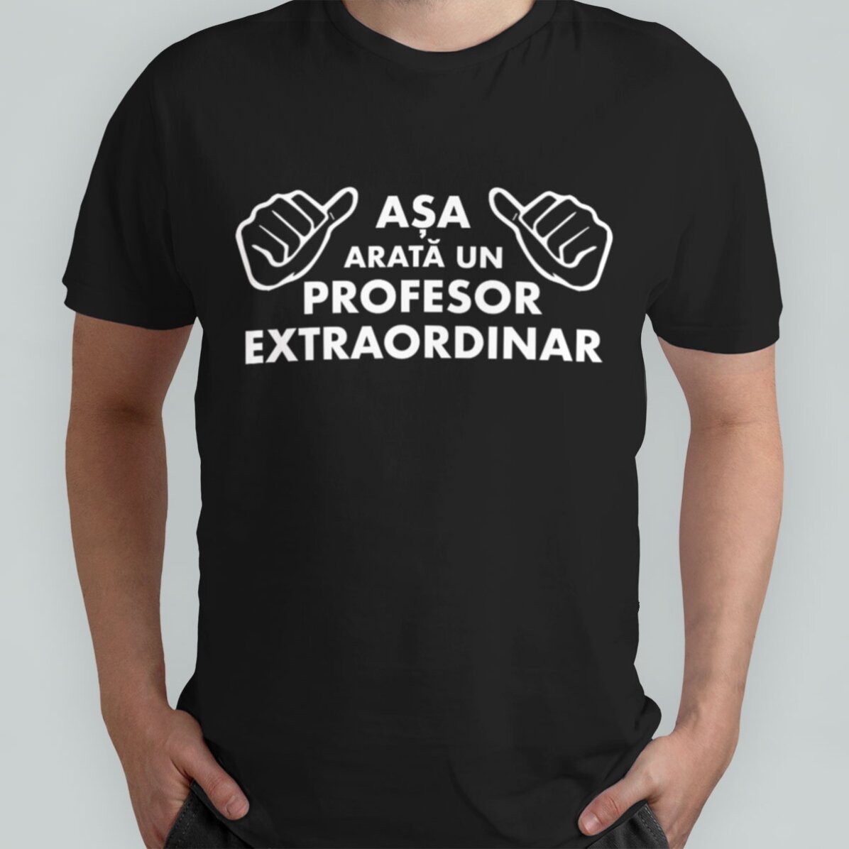 T-shirt en coton personnalisé avec un texte - Voici à quoi il ressemble...