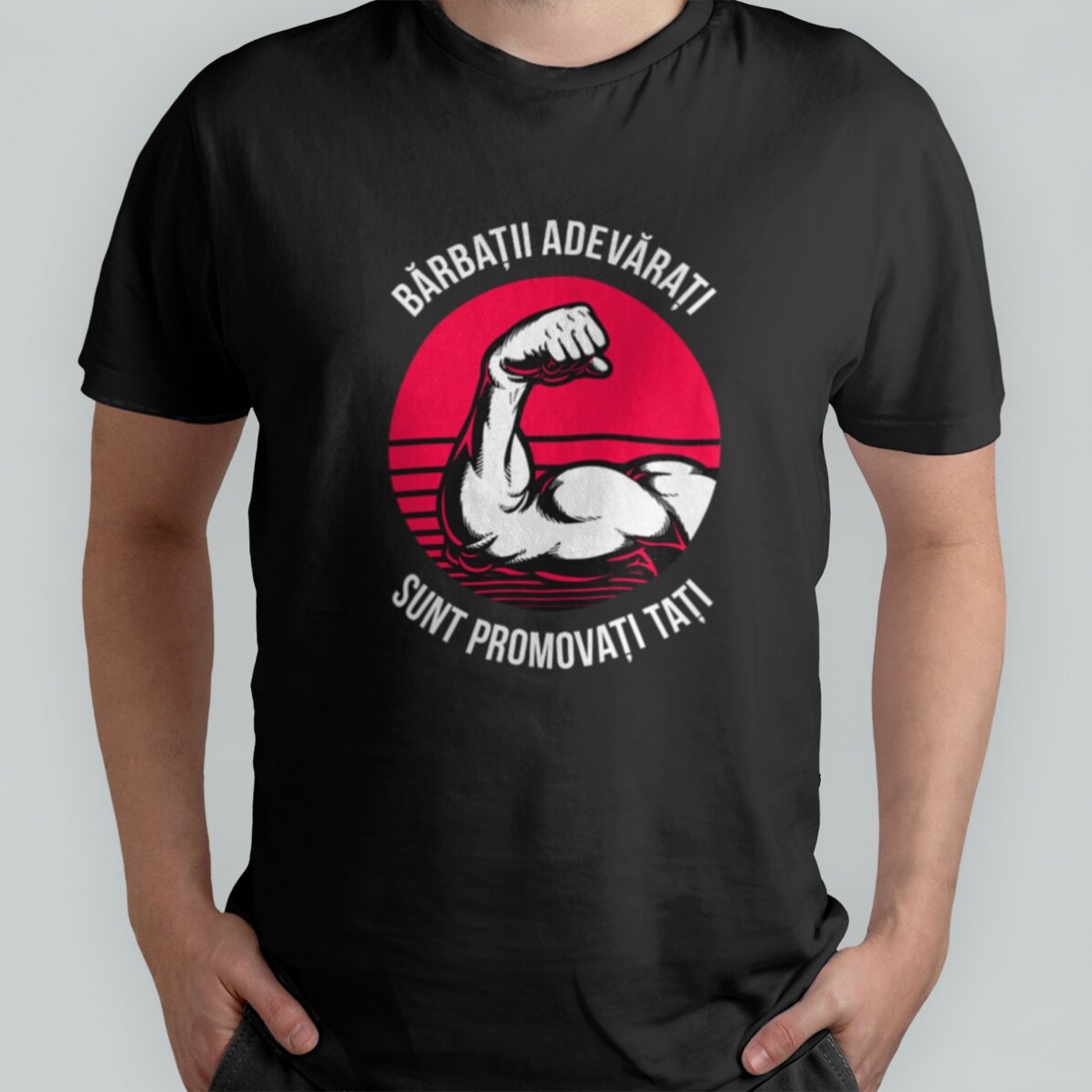 T-shirt en coton personnalisé avec un texte - Les vrais hommes