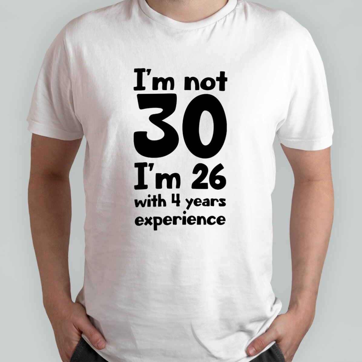 T-shirt en coton personnalisé avec inscription - Birthday