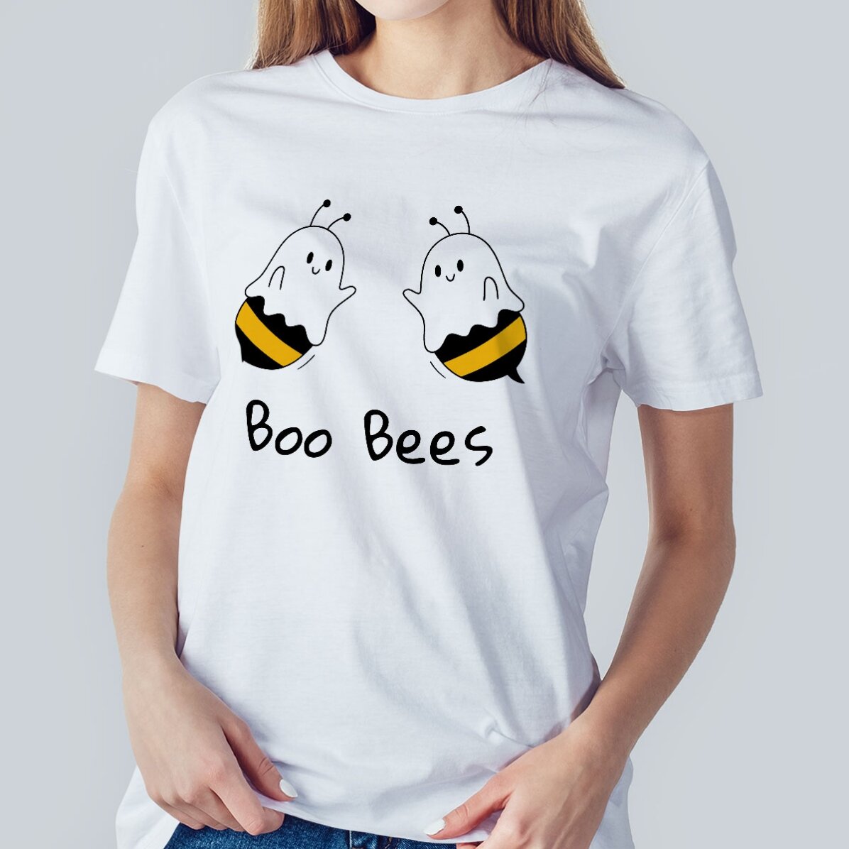 T-shirt en coton personnalisé avec un texte - Boo