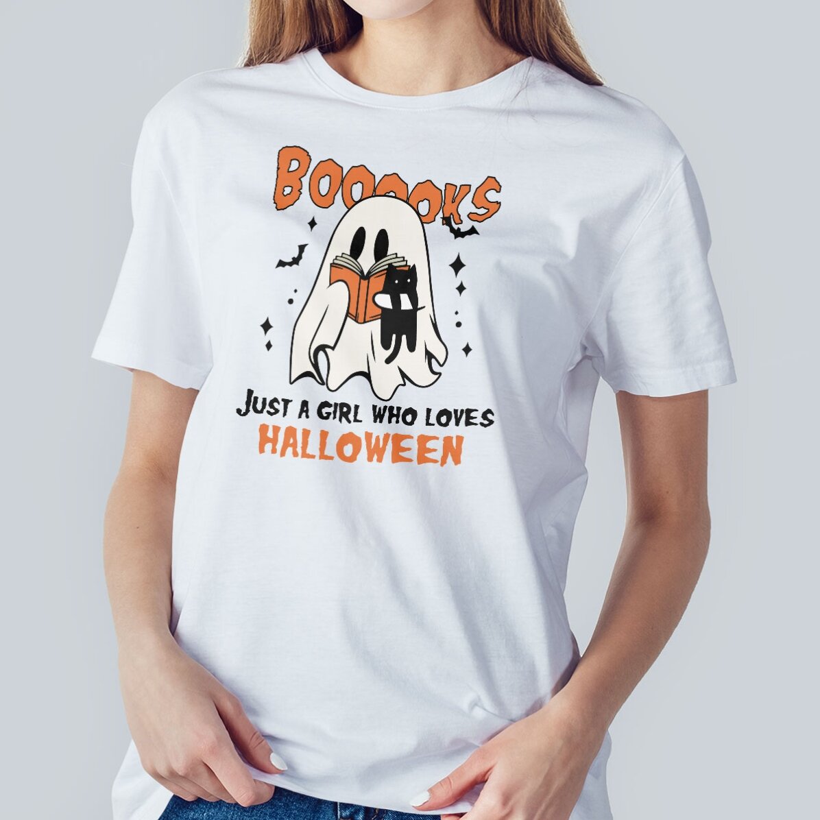 T-shirt en coton personnalisé avec un texte - Booooks