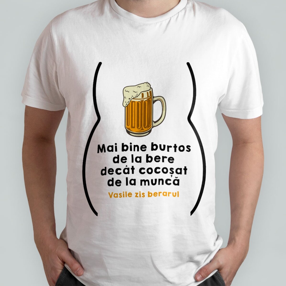 T-shirt en coton personnalisé avec inscription - « Burtos de la bière »