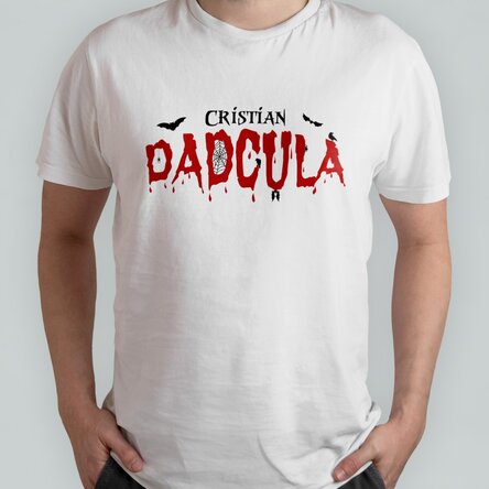 T-shirt en coton personnalisé avec un texte - Dadcula