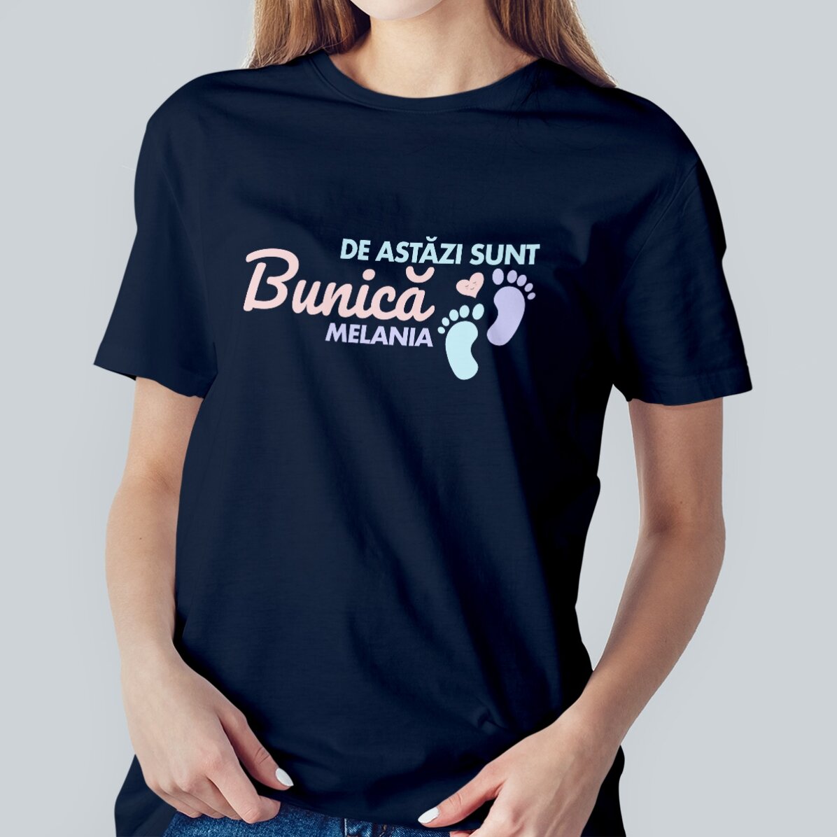 T-shirt en coton personnalisé avec inscription - « À partir d