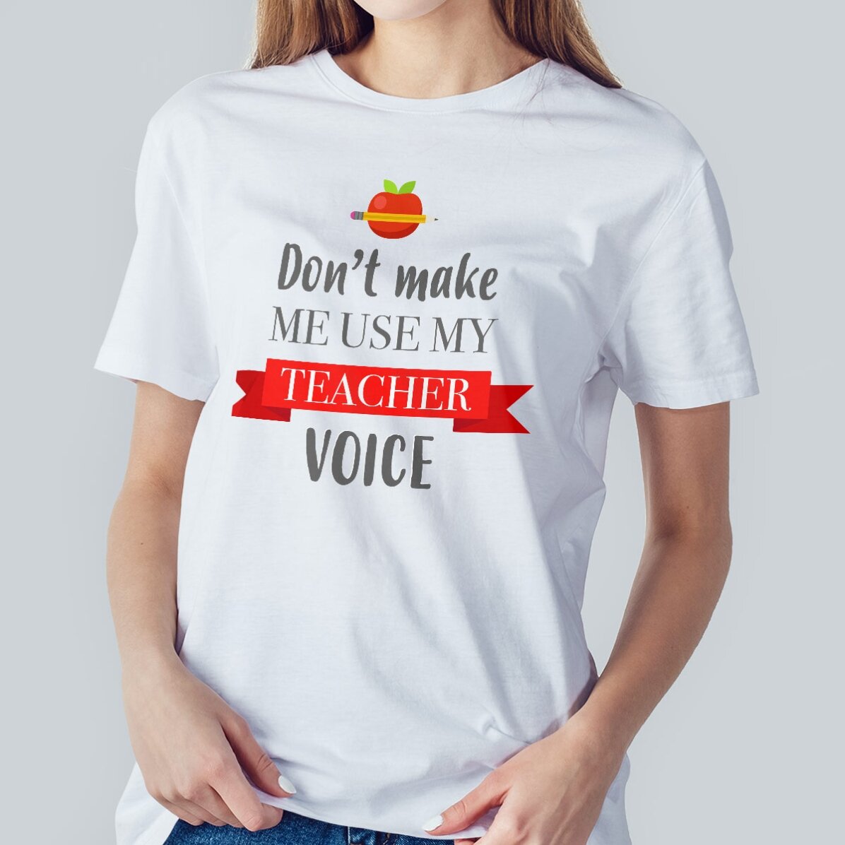 T-shirt en coton personnalisé avec le texte « Don