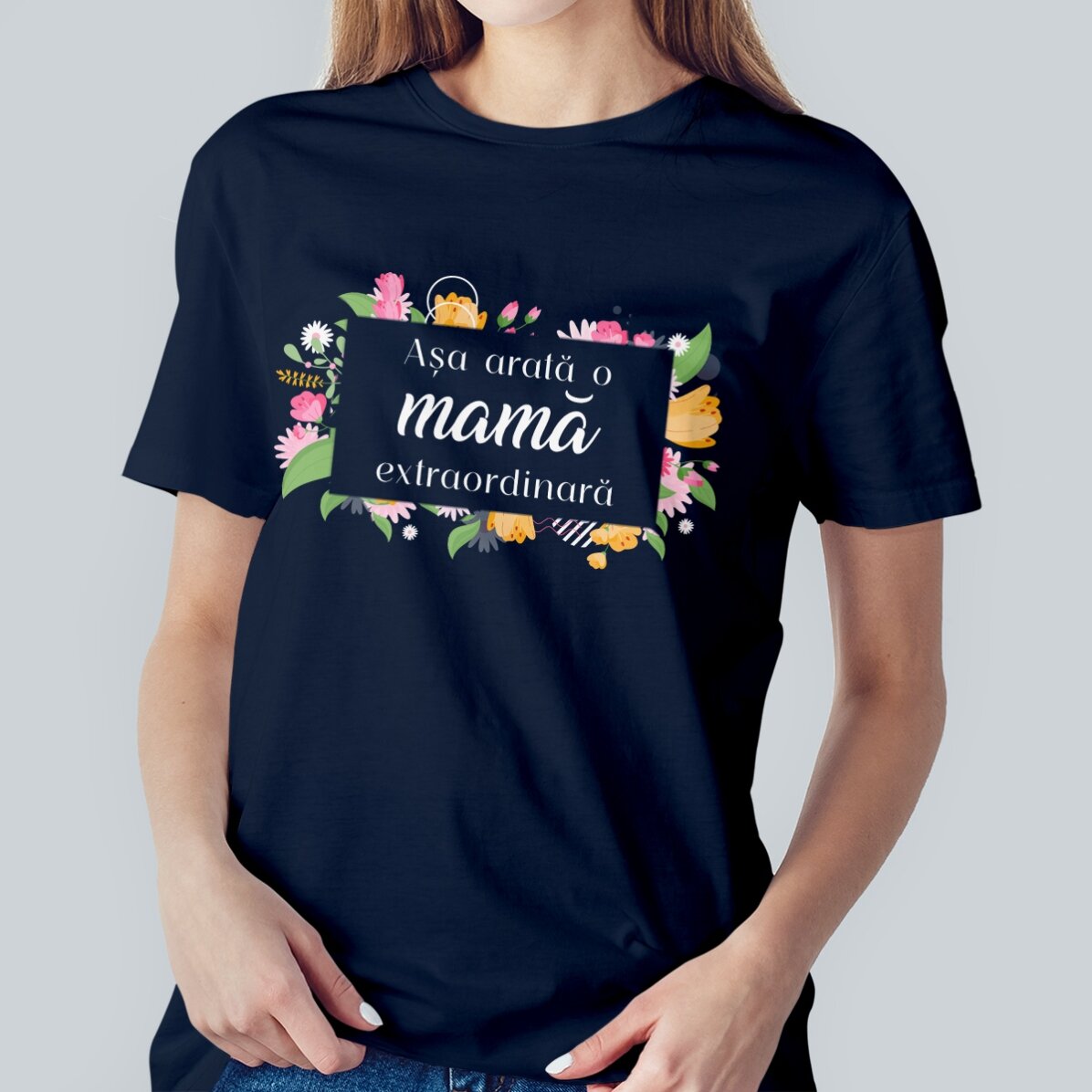 T-shirt en coton personnalisé avec inscription - « Femme extraordinaire »