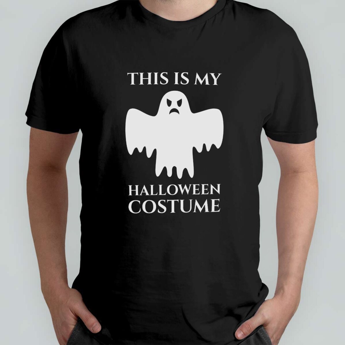 T-shirt en coton personnalisé avec un texte - Halloween