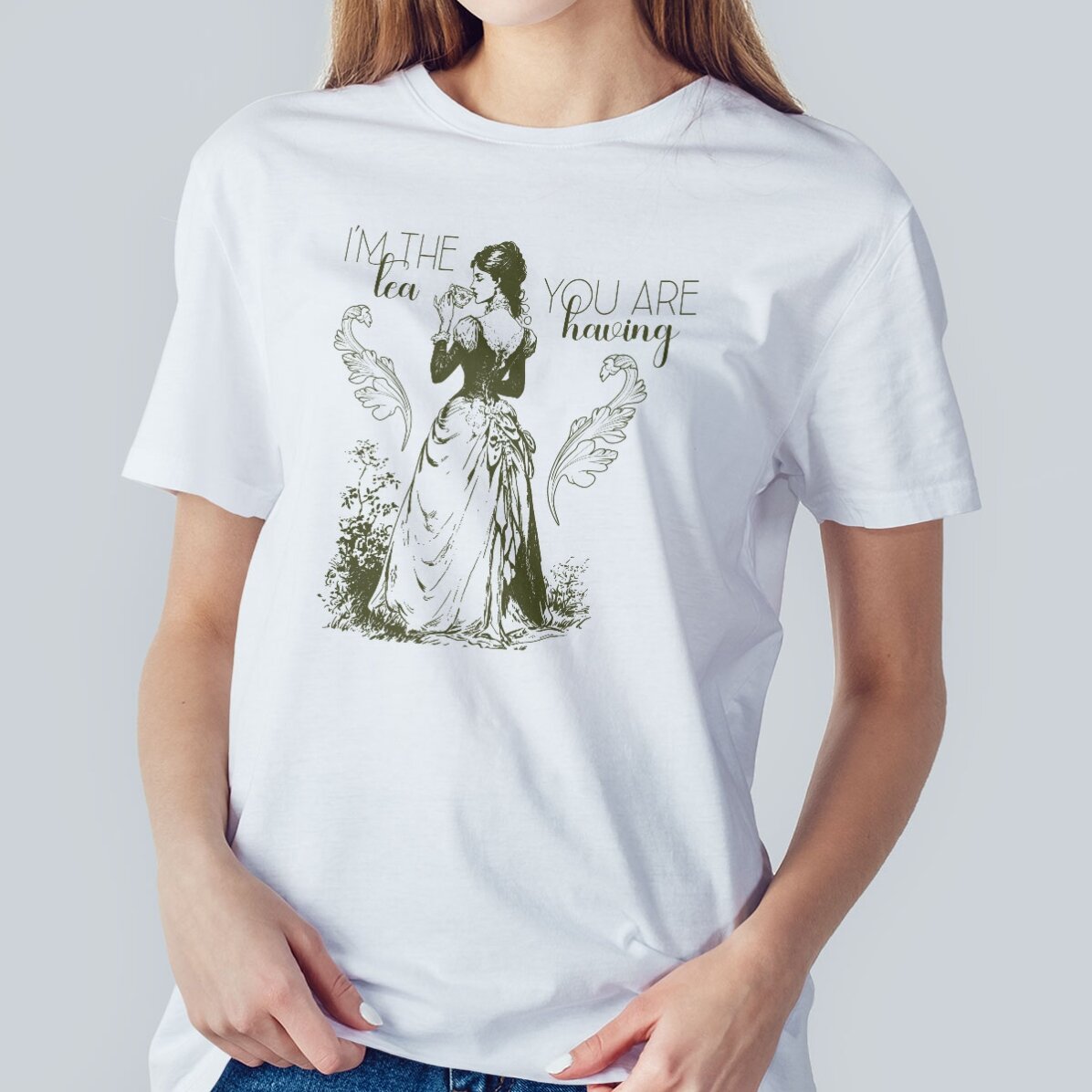 T-shirt en coton personnalisé avec le texte « I