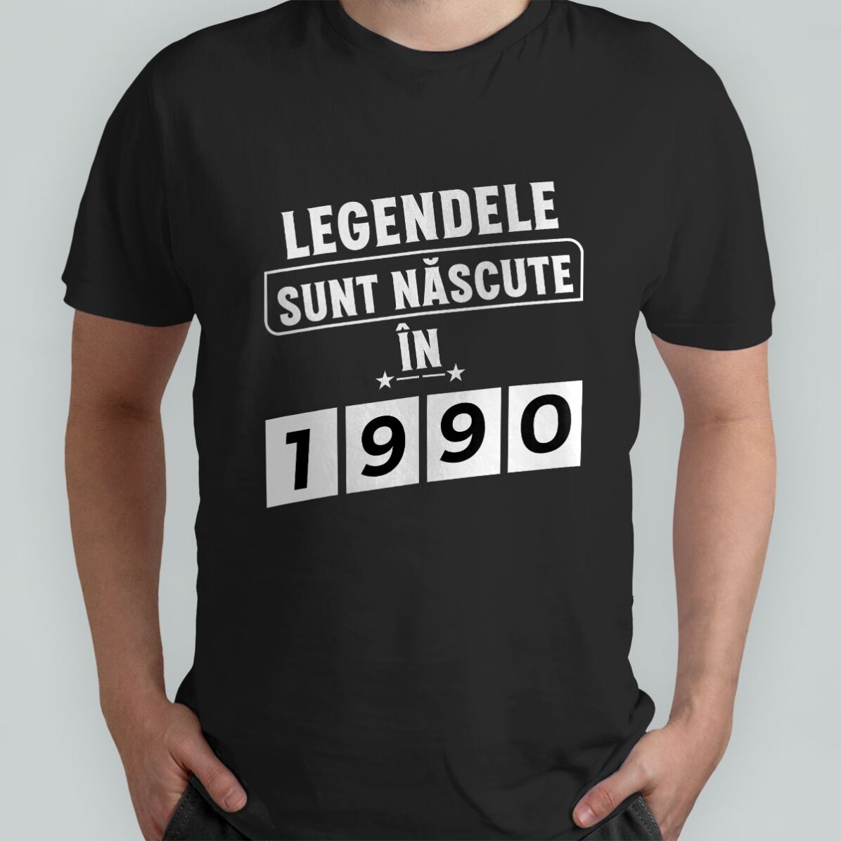 T-shirt en coton personnalisé avec un texte - Legends are born in