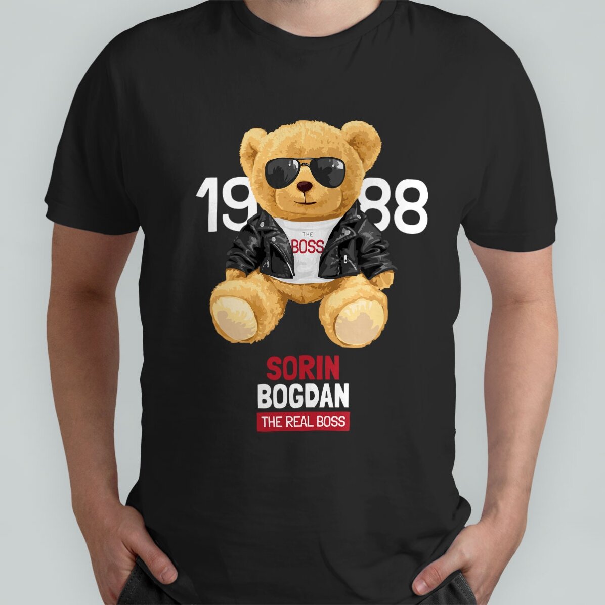 T-shirt en coton personnalisé avec l