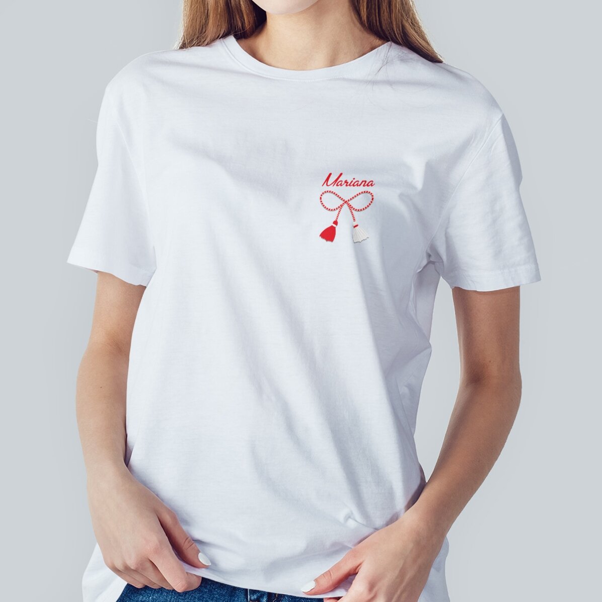 T-shirt en coton personnalisé avec un texte