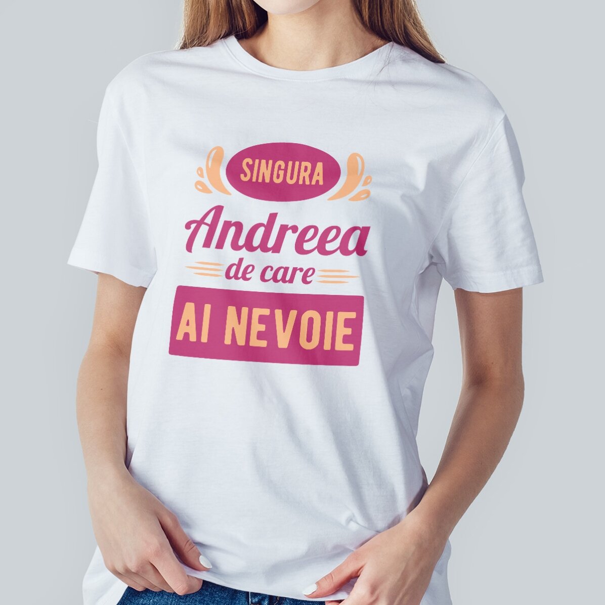 T-shirt en coton personnalisé avec un texte - Only one