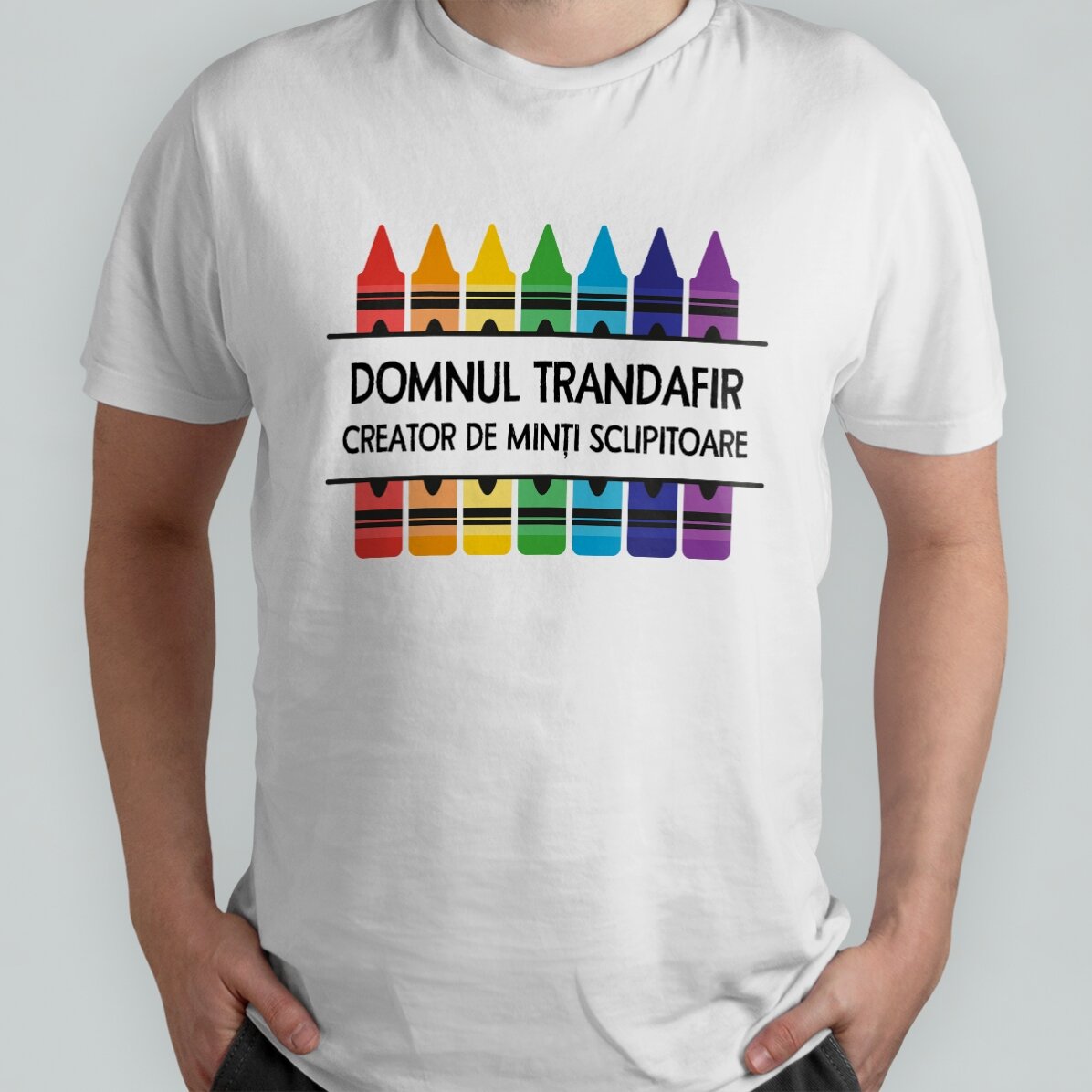T-shirt en coton personnalisé avec un message pour les enseignants - Crayons