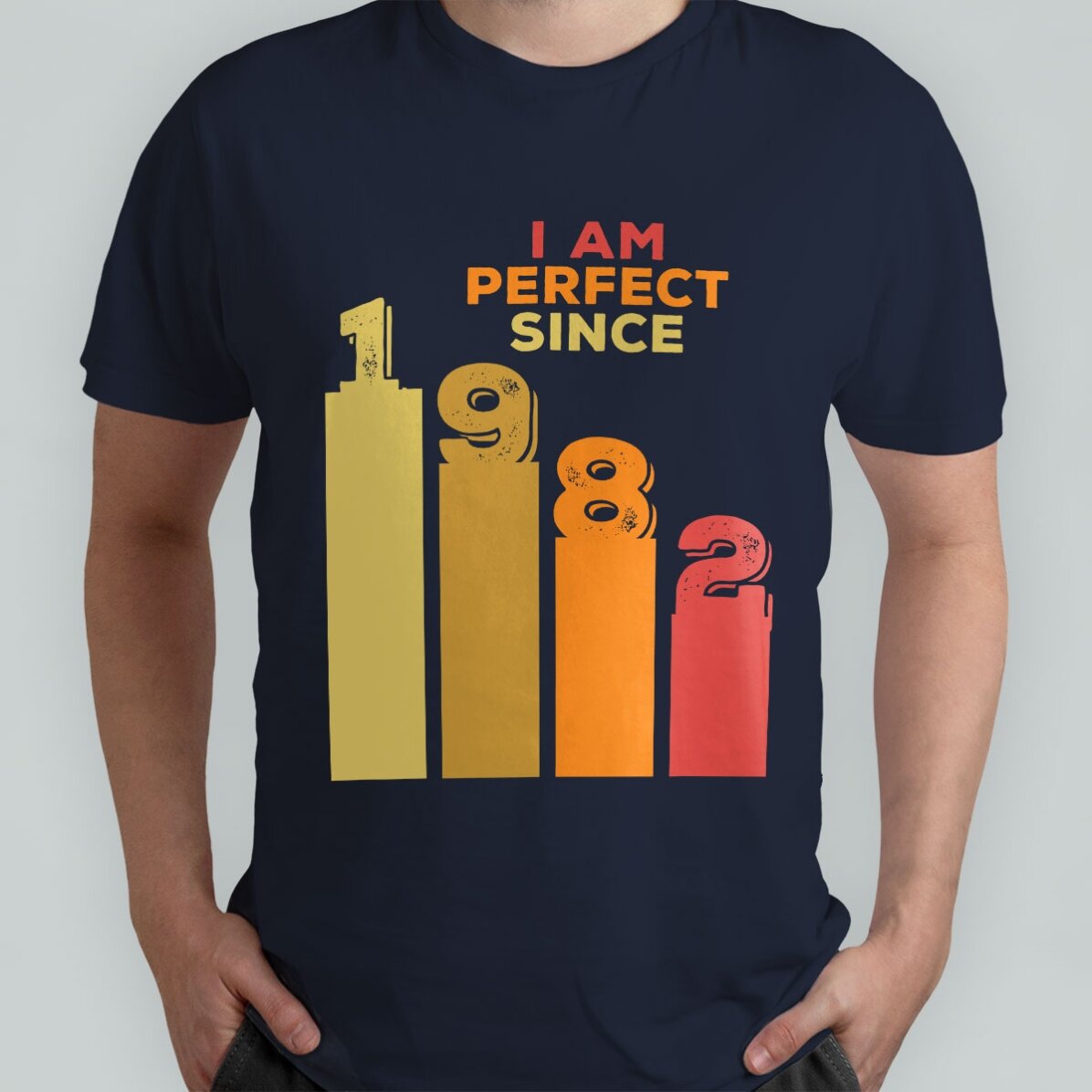 T-shirt en coton personnalisé avec un texte - Perfect since
