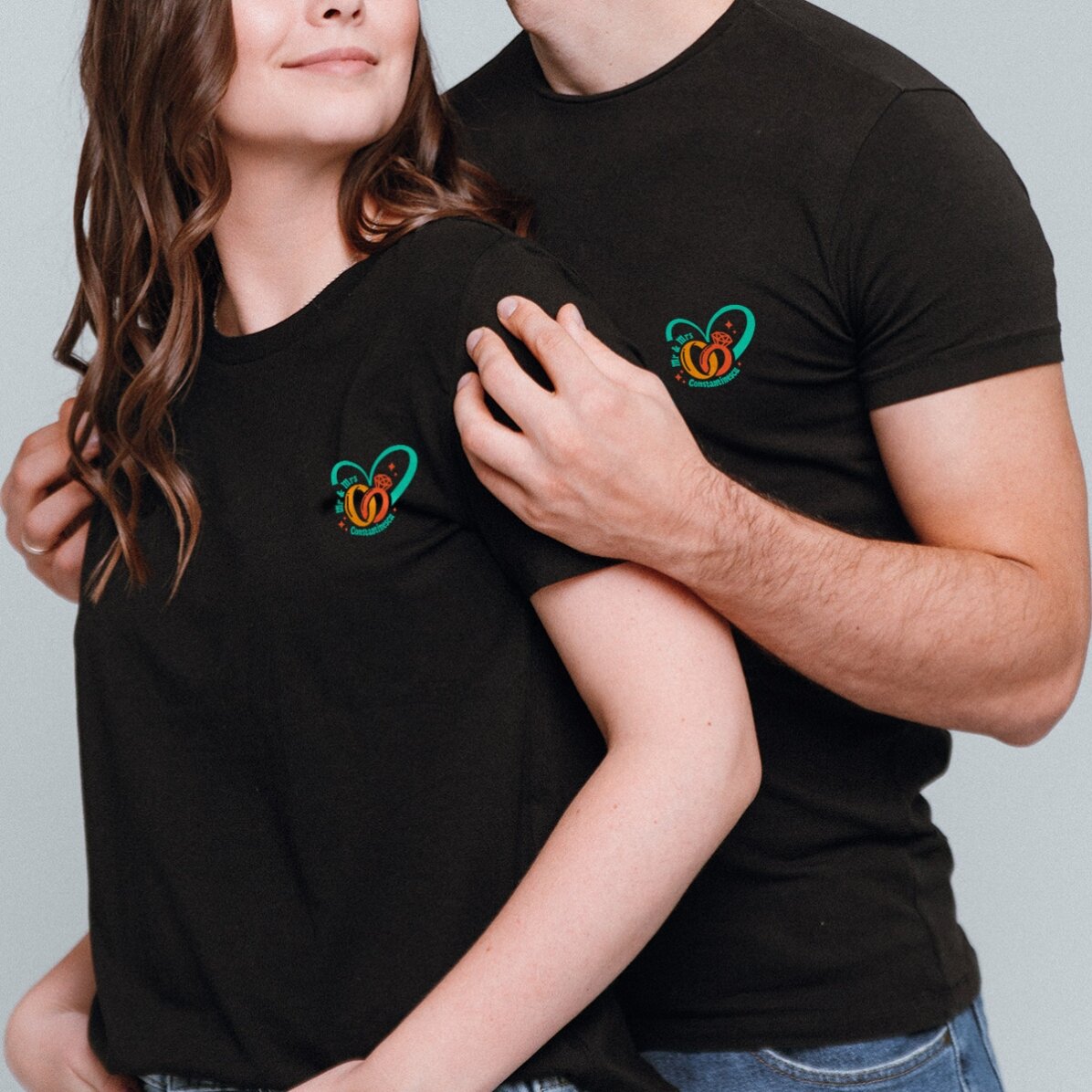 T-shirt en coton personnalisé avec un texte - Alliances