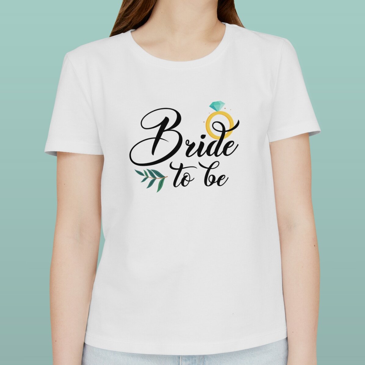 T-shirt en coton personnalisé pour la future mariée