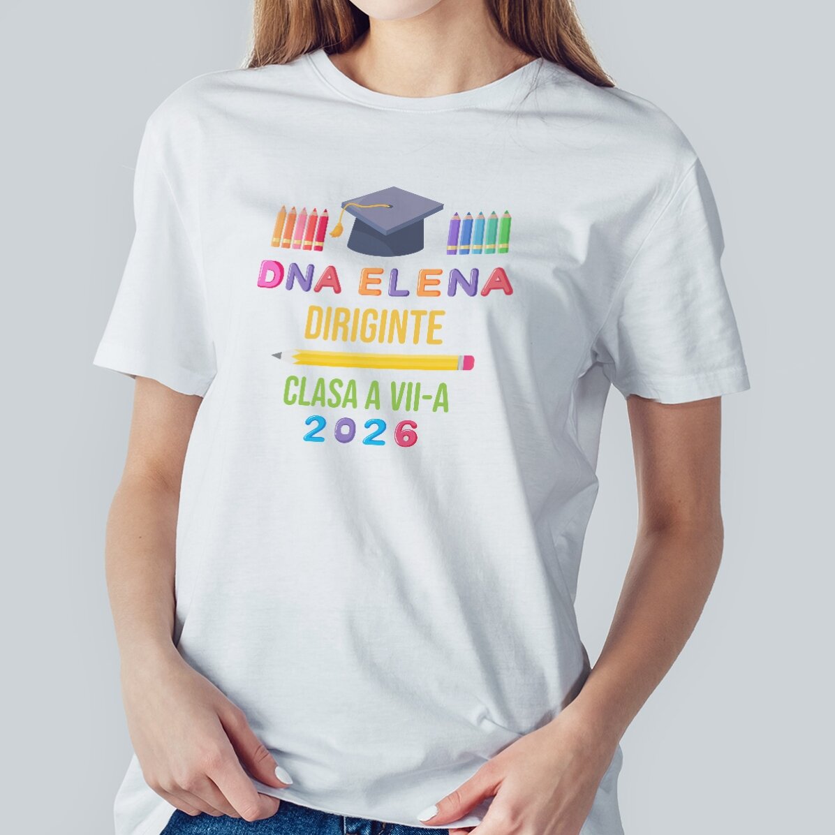 T-shirt personnalisé avec inscription - Remise des diplômes