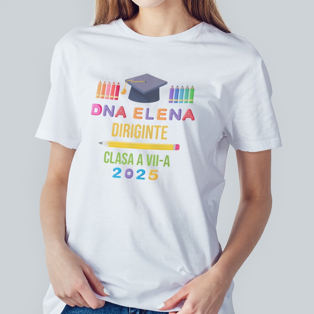 T-shirt personnalisé avec inscription - Remise des diplômes