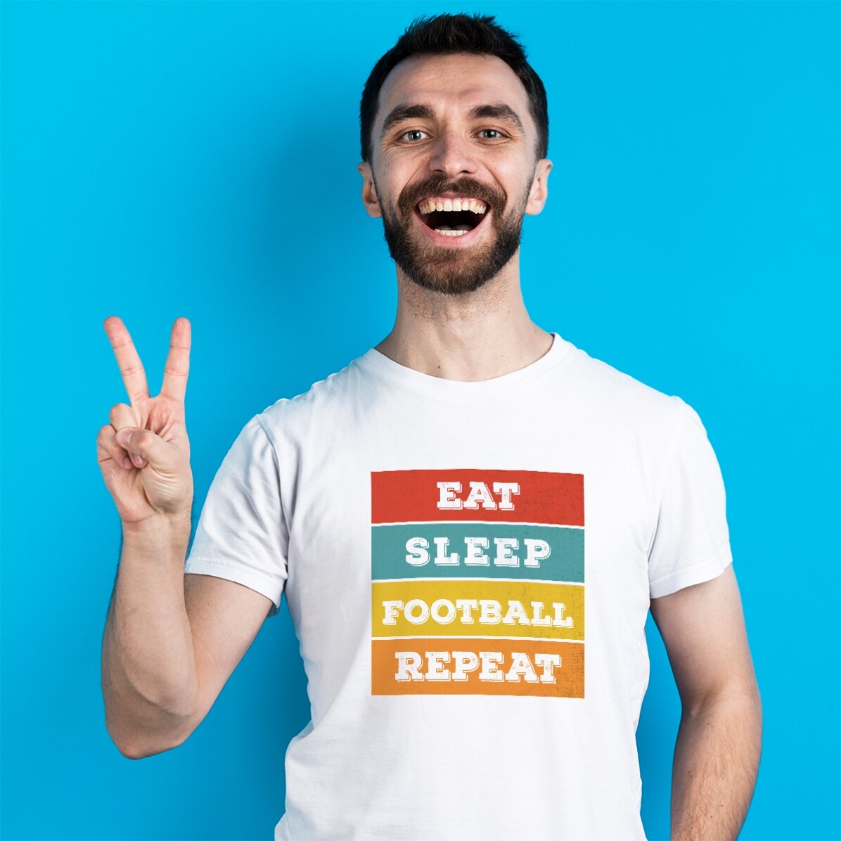 T-shirt personnalisé avec inscription - Eat. Sleep...