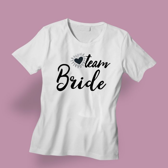 T-shirt personnalisé avec inscription - Team Bride