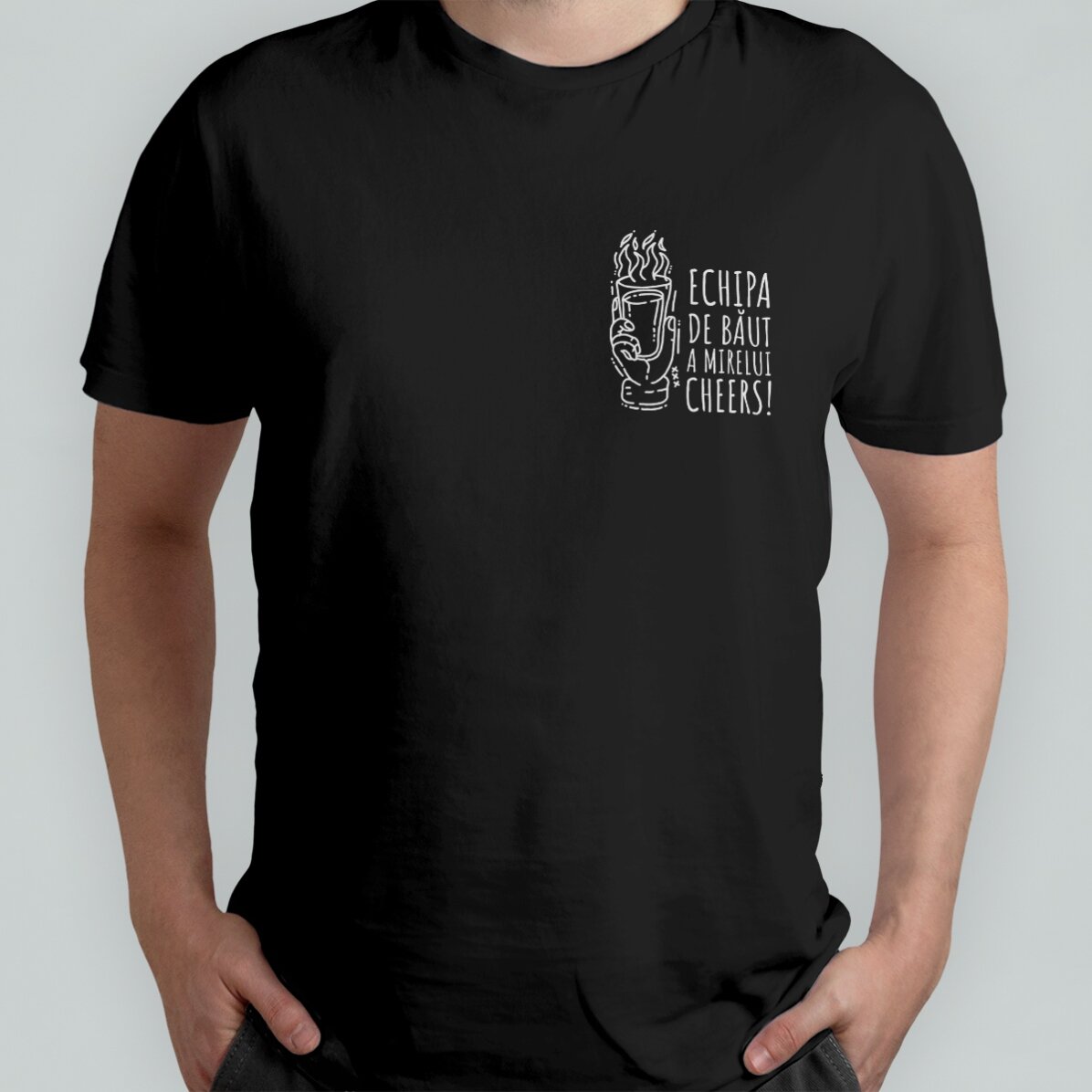 T-shirt personnalisé avec un message pour l
