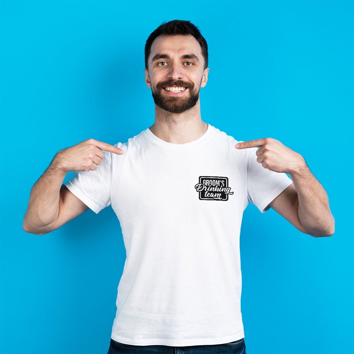 T-shirt en coton personnalisé avec un message pour l