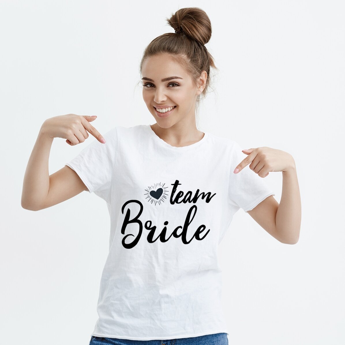 T-shirt personnalisé avec inscription - Team Bride