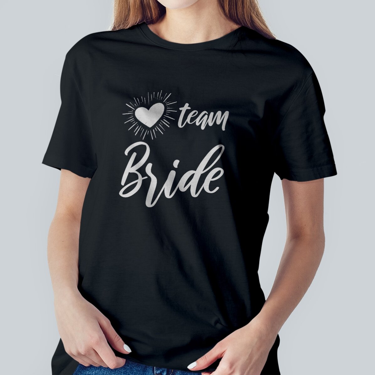 T-shirt personnalisé avec inscription - Team Bride