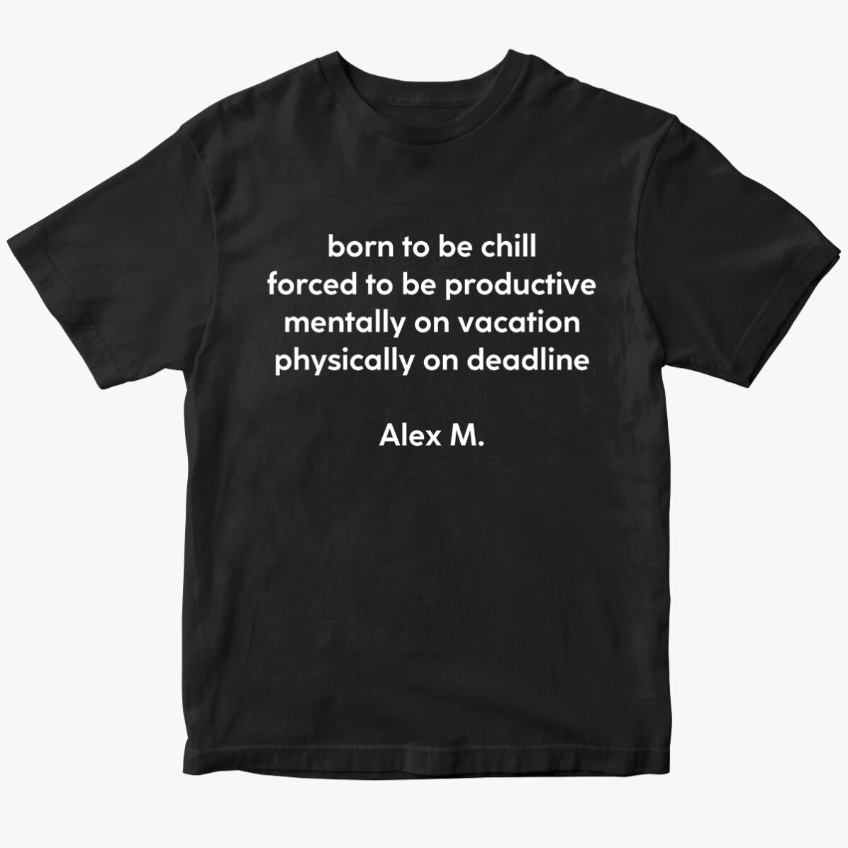 T-shirt personnalisé avec un texte