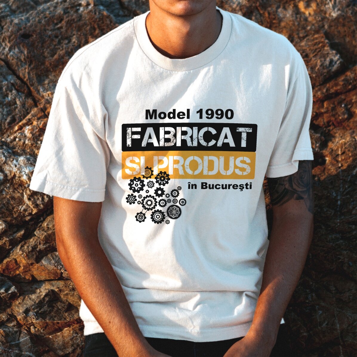 T-shirt personnalisé - modèle « Année de fabrication »