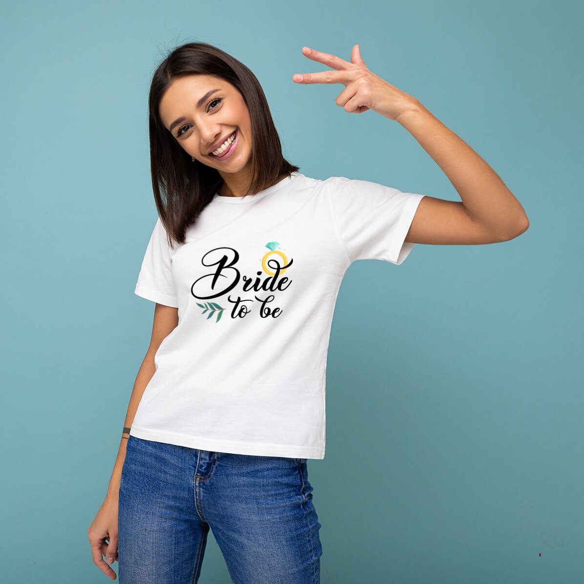 T-shirt en coton personnalisé pour la future mariée