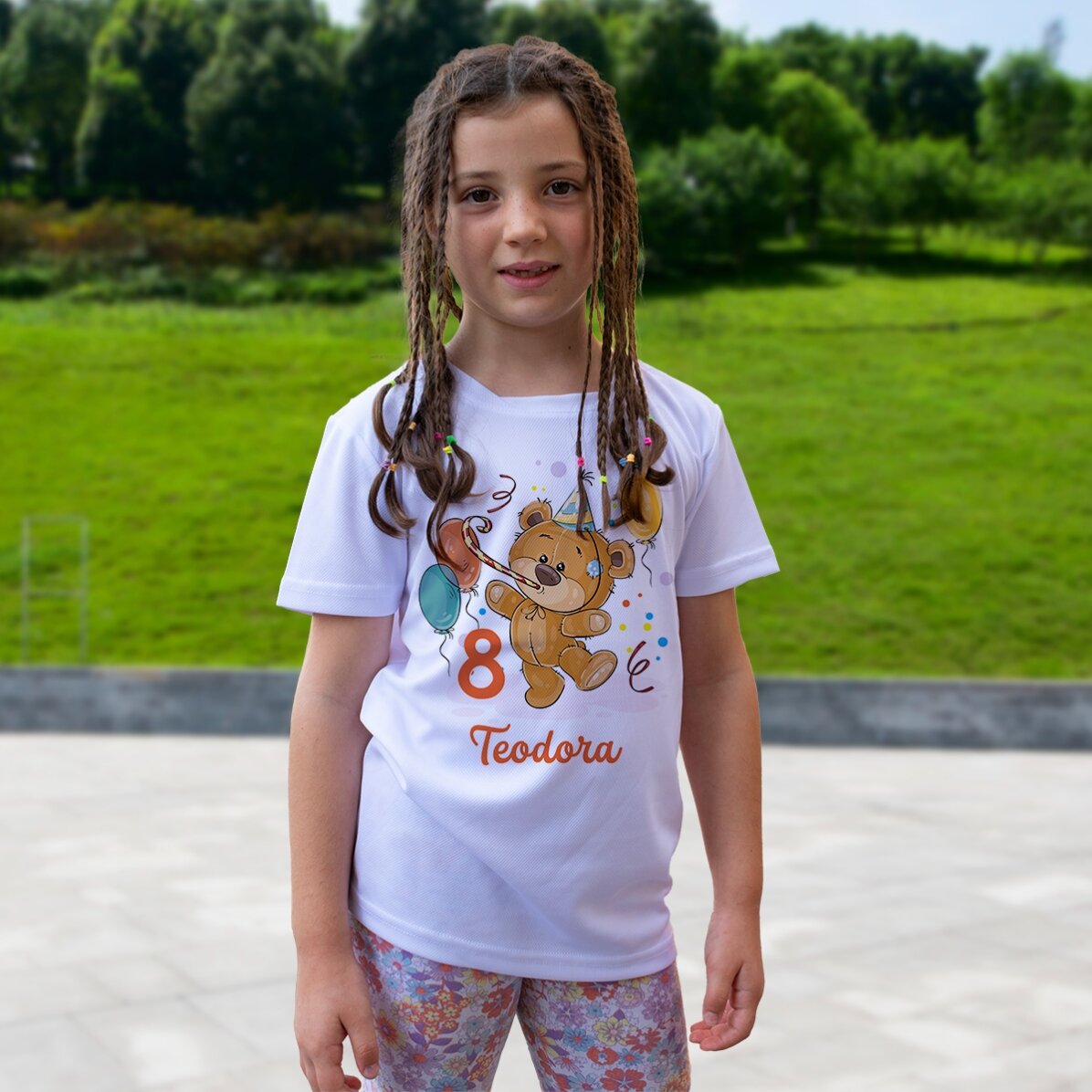 T-shirt de sport pour enfants personnalisé avec l