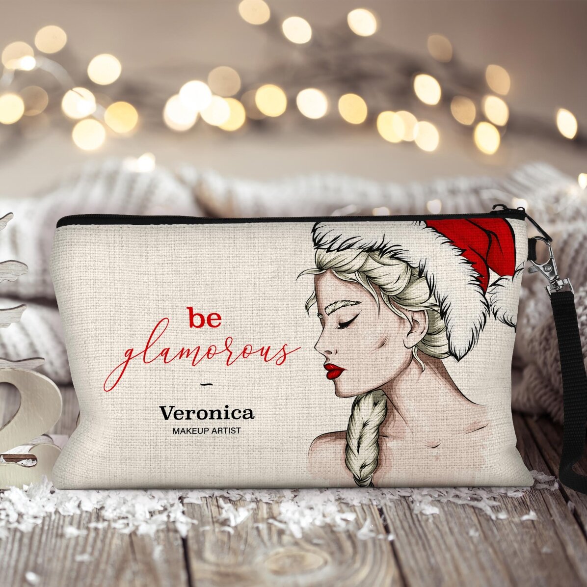 Trousse de maquillage personnalisée avec l