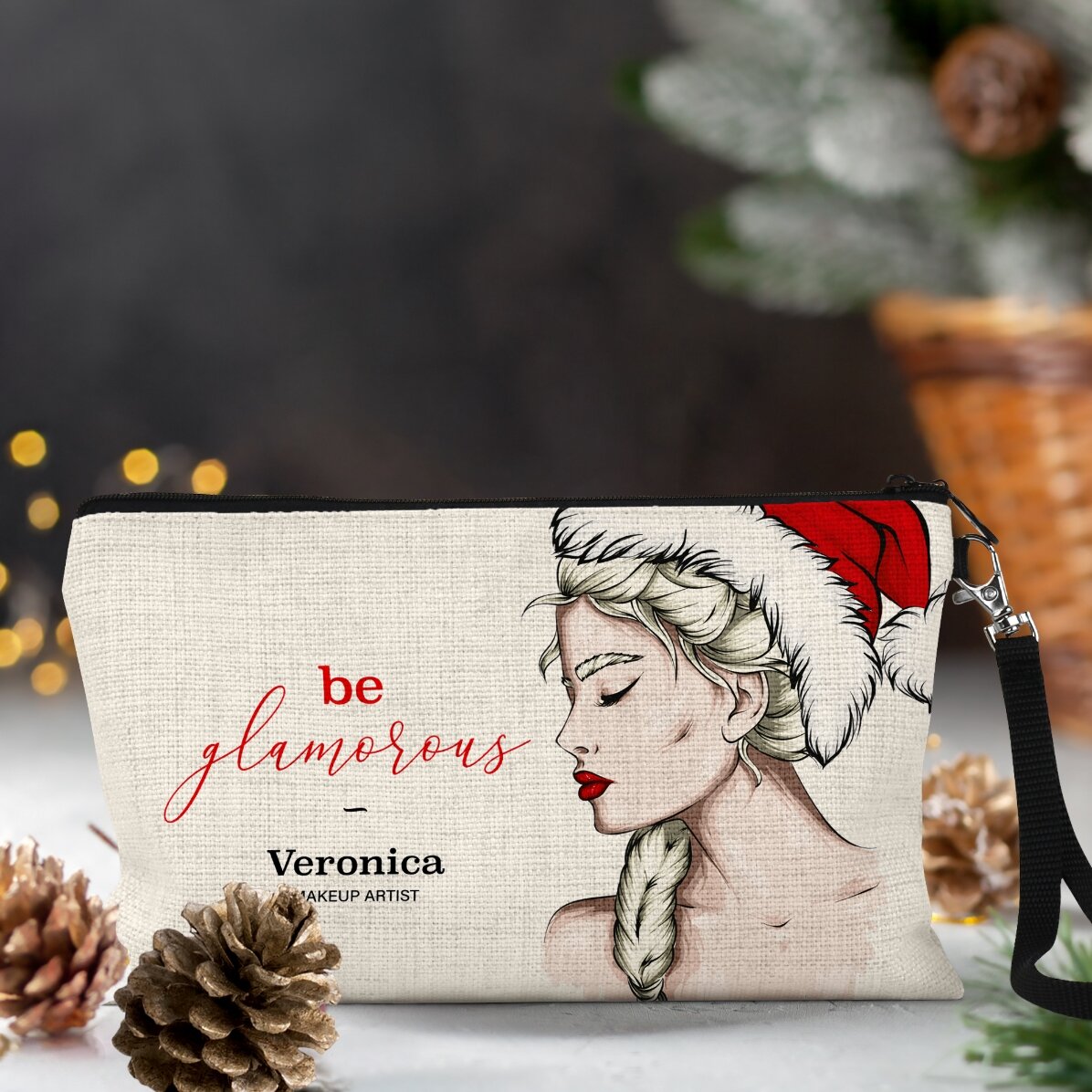 Trousse de maquillage personnalisée avec l