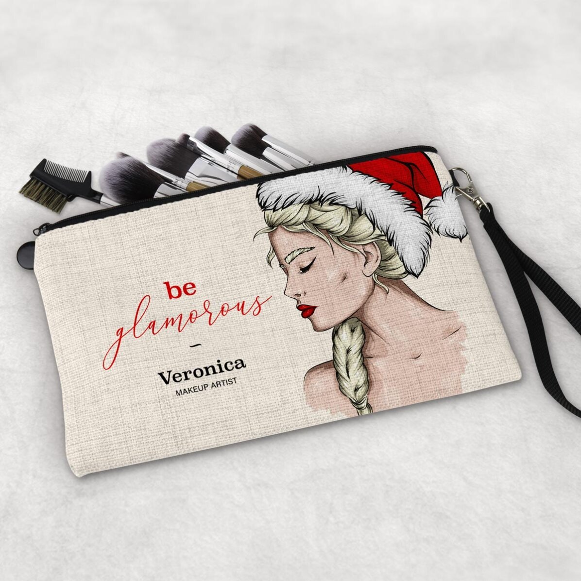 Trousse de maquillage personnalisée avec l
