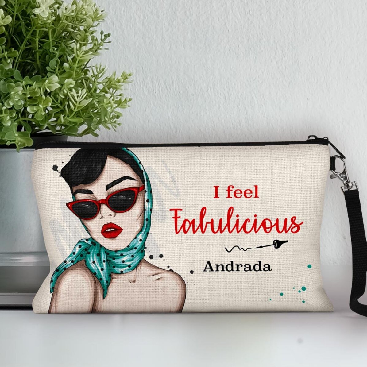 Trousse de maquillage personnalisée avec l