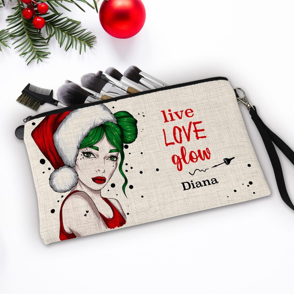 Trousse de maquillage personnalisée avec l