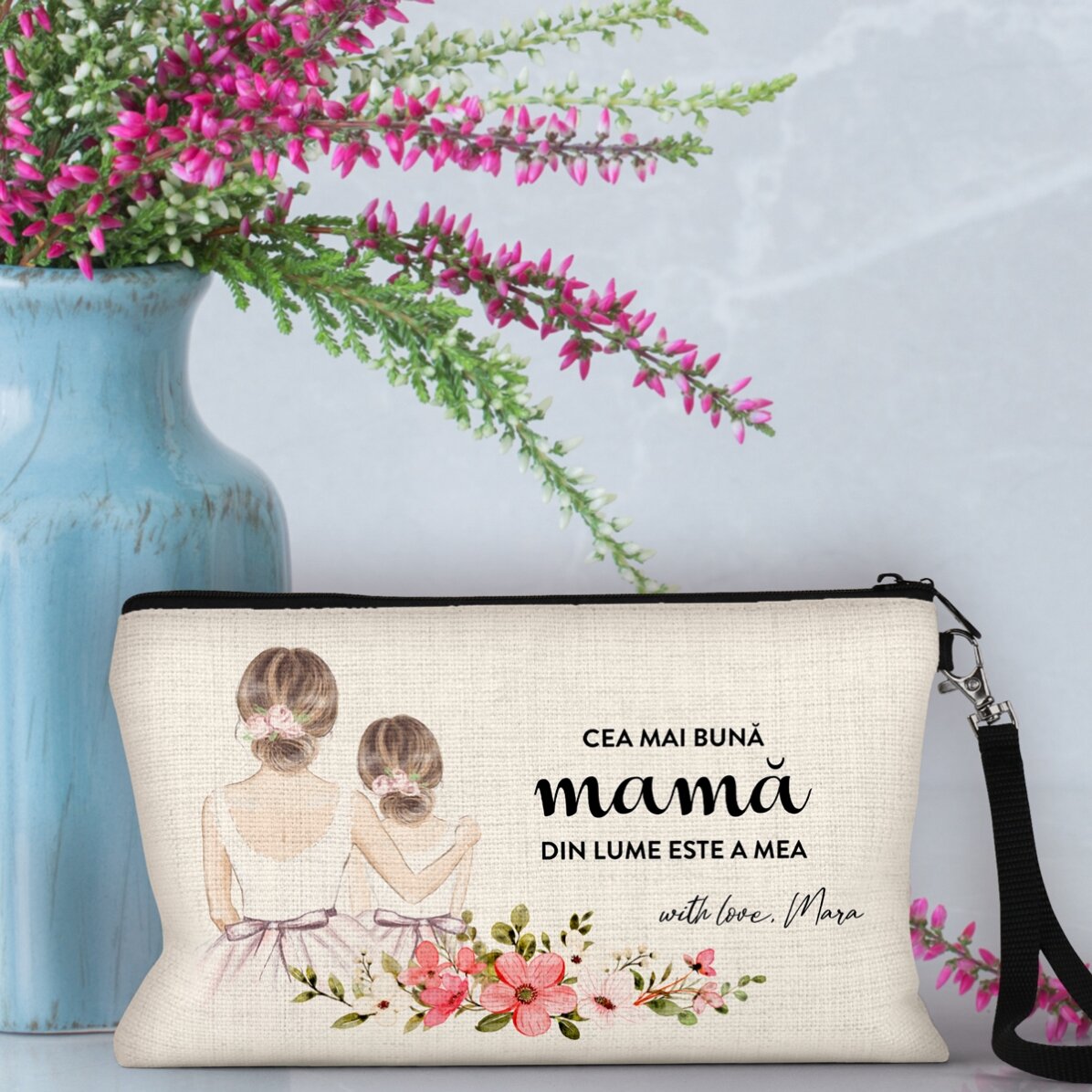 Trousse de maquillage personnalisée avec l