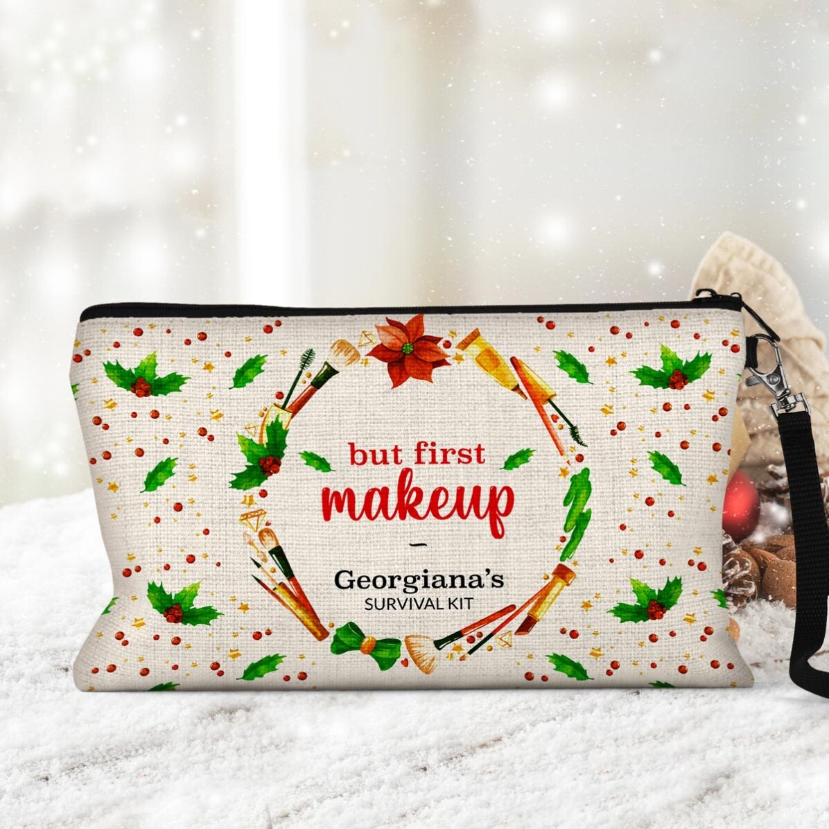 Trousse de maquillage personnalisée avec l