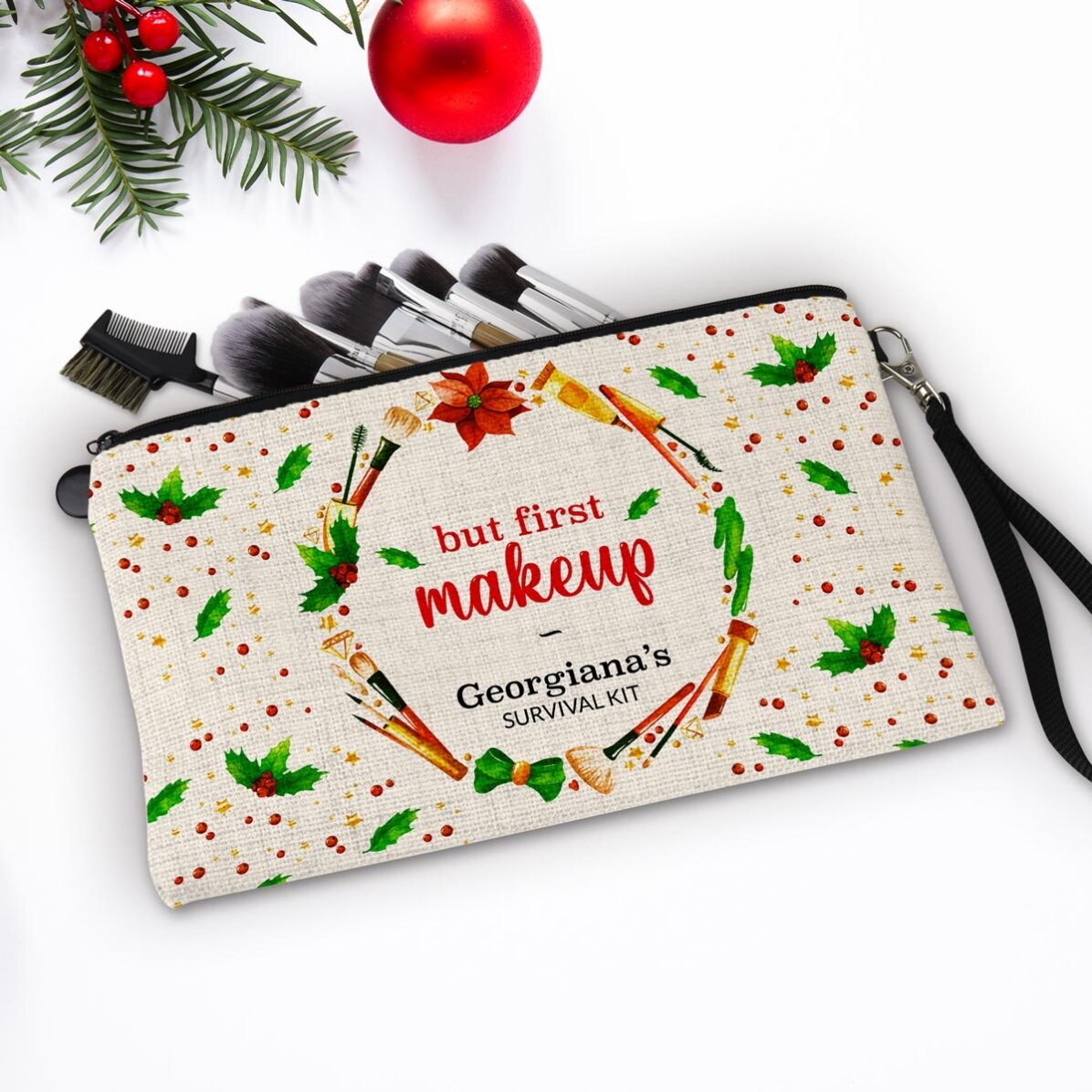 Trousse de maquillage personnalisée avec l